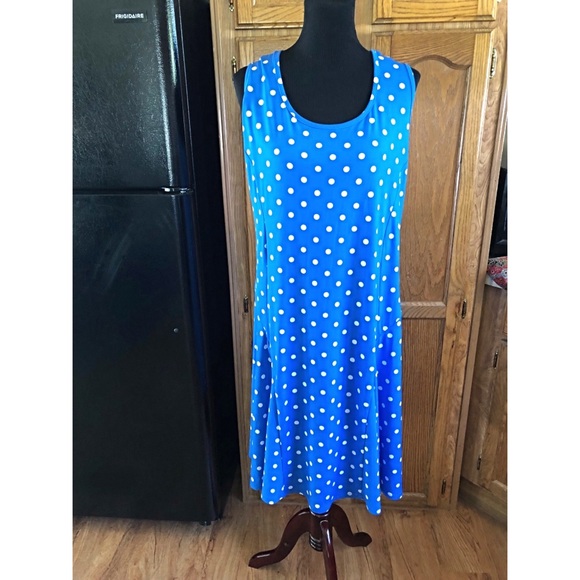 susan graver polka dot dress